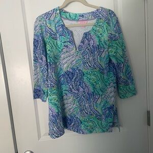 NWOT Lilly Pulitzer UPF 50+ Justina Tunic in Fantasea